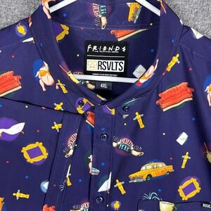 RSVLTS Friends Shirt Mens 4XL The One with‎ Everything KUNUFLEX Short Sleeve